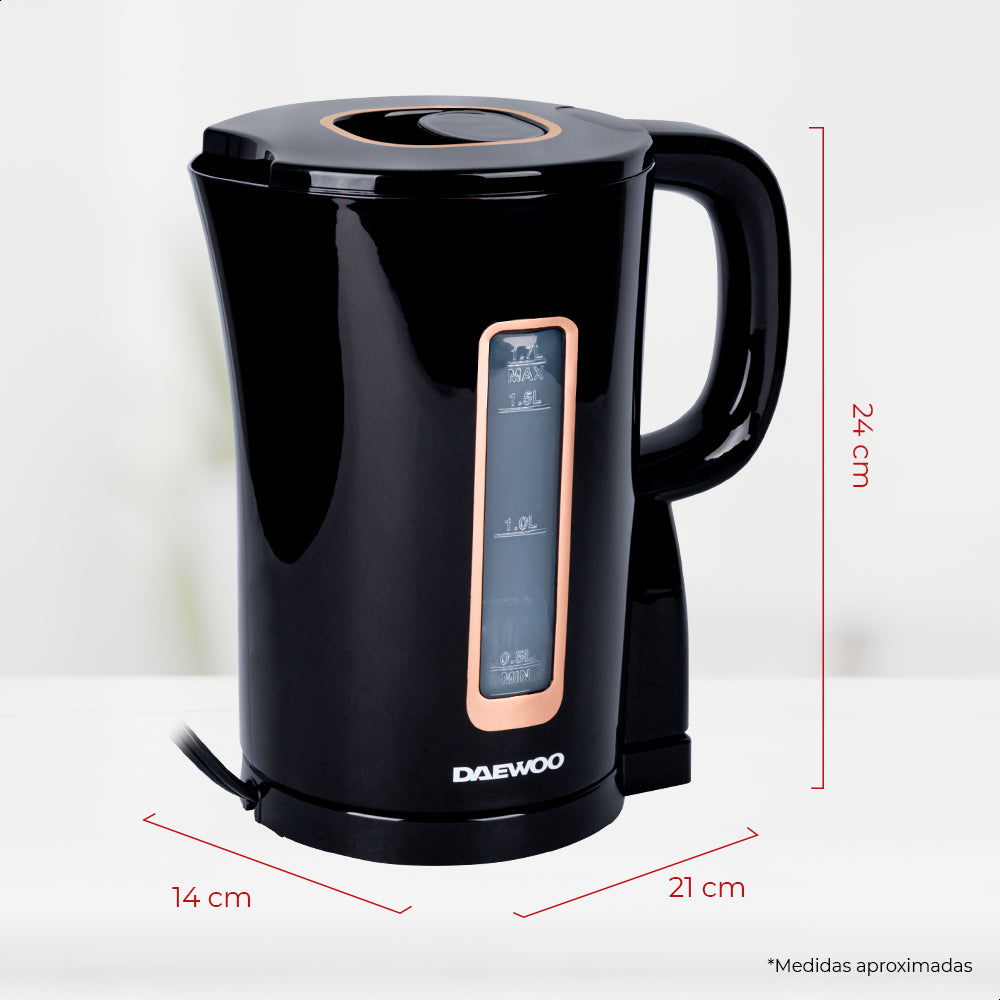 Hervidor de agua eléctrico inalámbrico 1.7 L